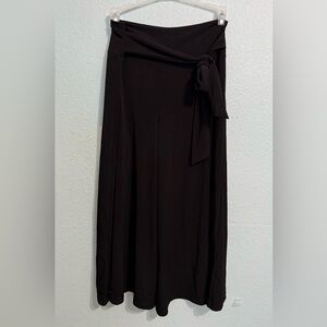 Wearever Girls Pants Women Black Wide Leg Pull On Cropped Capri Stretch size 16